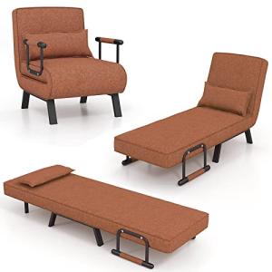 GOPLUS Sofá Cama Convertible, Sillón Reclinable 4 en 1 con…