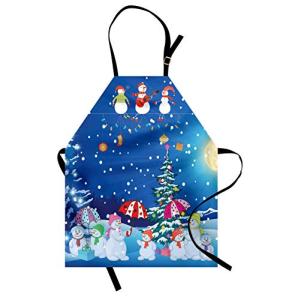 ABAKUHAUS Navidad Delantal de Cocina, Muñeco de Nieve Invie…