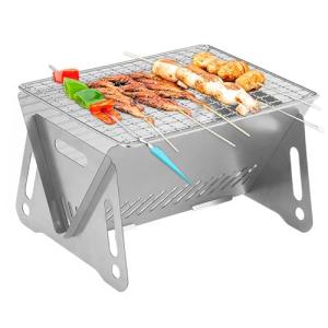 Parrilla plegable para fogata, puerta de parrilla, Pozo de…