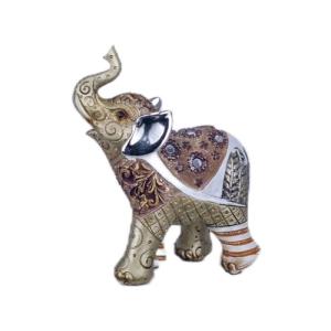 BY SIGRIS Figura Elefante Gris de Resina 16X6X13cm Figura d…
