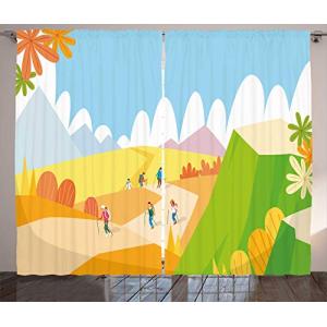 ABAKUHAUS Viaje Cortinas, Los turistas de Aventura de Dibuj…