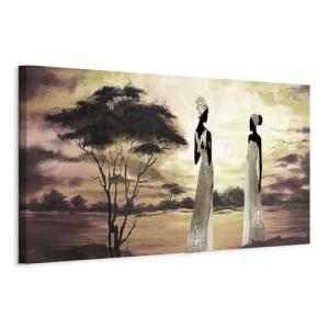 murando Cuadro en Lienzo Mujer Africa 150x50 cm 1 Parte Imp…