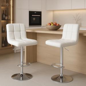 DUMOS Juego de 2 taburetes de Bar de Estilo Moderno, Altura…