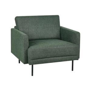 Beliani Sillón Moderno tapizado Patas de Metal Tejido Repel…