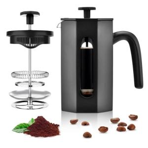 Homenova Cafetera de Prensa Francesa Manual 350 ml con Trip…