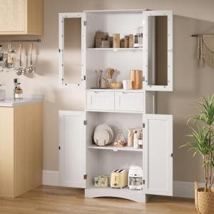 Xbro 170cm Alacena de Cocina, Mueble Despensa con 2 Armario…