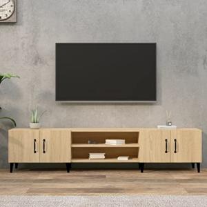 Annlera Mueble para TV Madera contrachapada Roble Sonoma 18…