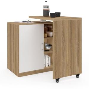 IDMarket – Ilot giratorio POLO mueble de bar giratorio 2 en…