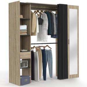 IDMarket - Vestidor extensible Madison 145/170 x 50 x 180 c…