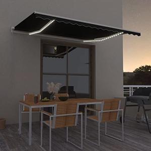 MOONAIRY Toldo Manual retráctil con LED, Toldos Terrazas, T…
