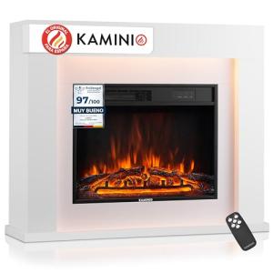 KAMINIO Chimenea eléctrica MATTI - Estufa de pie con calefa…