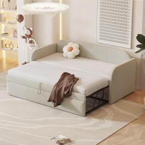 Moimhear Cama tapizada Sofá cama extensible 90/180 x 190 cm…