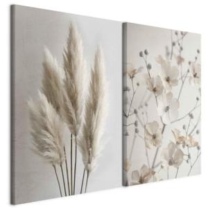 murando - Set De 2 Composición Cuadros Plantas en colores d…