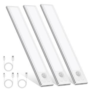 OUILA Luz de Armario con Sensor Movimiento 20.5CM Recargabl…