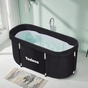 Todeco - Bañera plegable para adultos, grande para spa port…
