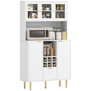 HOMCOM Alacena de Cocina Mueble Auxiliar de Cocina Aparador…
