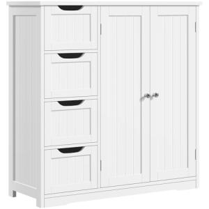 Yaheetech Armario Baño de Suelo Mueble Baño con 4 Cajones M…