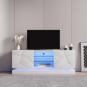 entapuk Armario de TV blanco brillante - 1,6 metros de long…