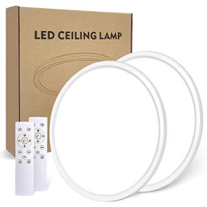 Wholede 24W 3000LM Lampara Techo Regulable, Plafon LED Tech…