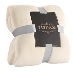 TASTHROW Manta Cama de Microfibre Franela, Suave Manta Mant…