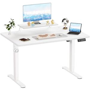 TRIUMPHKEY 140x60cm Escritorio Regulable en Altura con Sopo…
