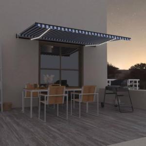 IKAYAA Toldo Motorizado 500 x 300 cm con Luces LED, Toldo E…