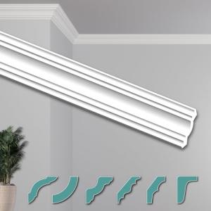 HEXIMO Molduras de Techo Modernas XPS Poliestireno Blanco,…
