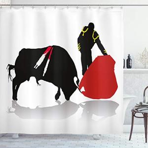 ABAKUHAUS Español Cortina de Baño, Matador de Toros, Materi…