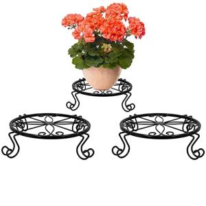 Zinaroty 3 soportes de metal para plantas, soporte para mac…