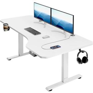CASARIA® Escritorio Ajustable en Altura Acero Función Memor…
