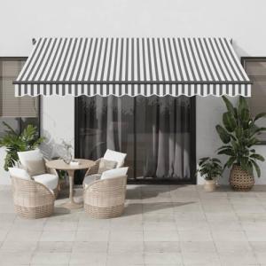 IKAYAA Toldo Motorizado 400 x 300 cm, Toldo Eléctrico y Man…