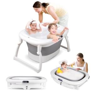 Bañera Infantil Plegable para Bebés (0-9 Años) - Para Ducha…