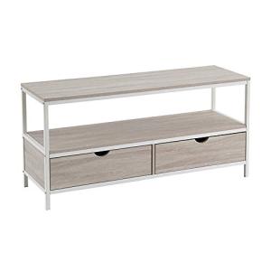 LOLAhome Mueble TV nórdico de Acero y Madera MDF en Blanco…