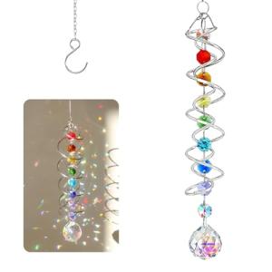 LUMOOM Cristal atrapador de sol, decoración de ventana, dob…