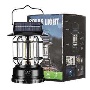 saibunratus Luz solar para camping, linterna recargable imp…