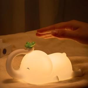 Luz Nocturna Infantil, Silicona Lampara Bebe Noche Recargab…