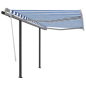 Toldo Manual retráctil con Postes, MOONAIRY Toldos Exterior…