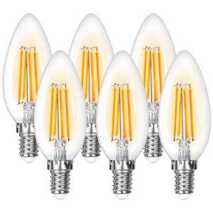 Lepro Bombilla LED E14, Luz Cálida 2700K 4W, 470 Lúmenes, E…