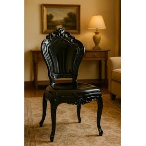 Biscottini Sillas de policarbonato negro – Silla de cocina…