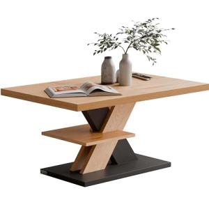 CASARIA® Mesa de Centro Repisa de Almacenaje Madera Resiste…