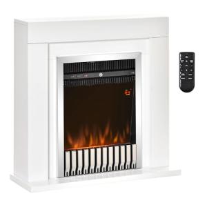 HOMCOM Chimenea Eléctrica 1000/2000W Chimenea Decorativa co…