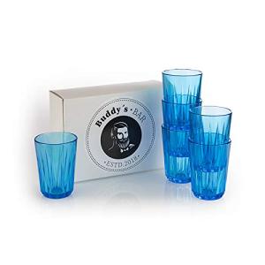 Buddy´s Bar – Juego de 6 Vasos de plástico Tritan, BPA, Asp…