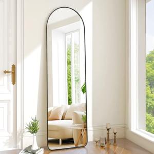 Espejo de pie con arco redondo de cuerpo entero, 40 x 150 c…