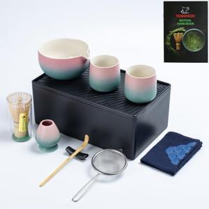 TEANAGOO Matcha Kit   2 Tazas con caja de almacenamiento, 1…