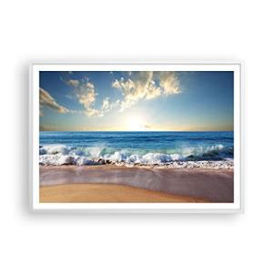 ARTTOR Poster de Pared Póster Marco Blanco 100x70cm mar ori…