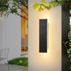 YUEEU Aplique pared Exterior 20CM Impermeable IP65 Largo La…