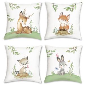 Bonhause Fundas Cojines Primavera Animales 45 x 45 cm Funda…