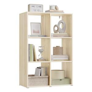 WOLTU Estantería de Libros 3 Niveles, Libreria de 6 Cubos d…