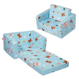 VEVOR Silla de Bebé Plegable 2 en 1, Sofá Cama para Niños P…