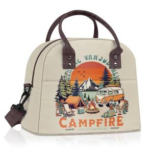 Clastyle Bolsa Termica Porta Alimentos Mujer Beige Camping,…